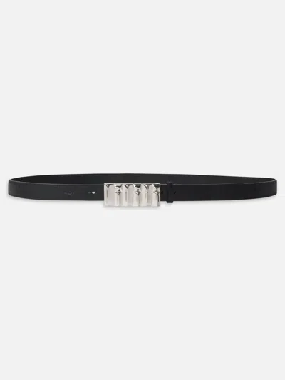 Frame Women's Sculptural Belt In Black In Brown