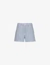 Frame The Vintage Relaxed Shorts In Seaport Stripe