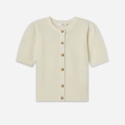 Frame Women's Shrunken Cardigan In Cream