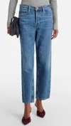 Frame Women's Slouchy Straight Pants In Caramia In Multi