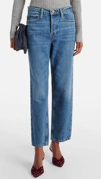 Frame Women's Slouchy Straight Pants In Caramia In Multi