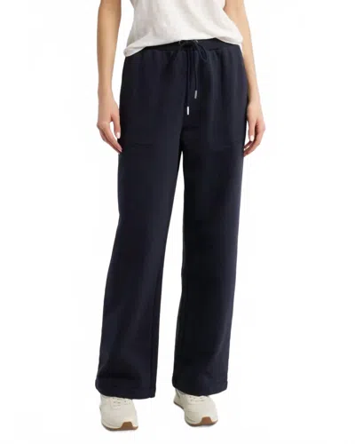 Frame Women's Straight Leg Sweatpants In Dark Navy In Grey