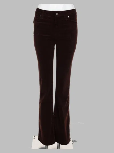 Frame Women's Stretch Cotton-modal Trousers In Brown