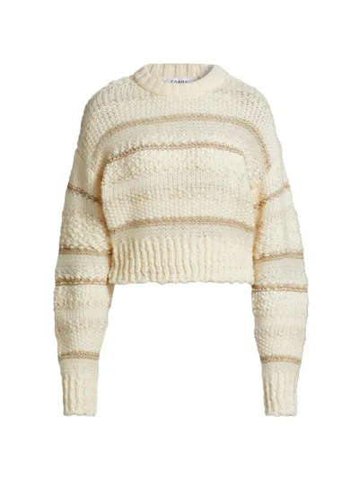 Frame Women's Textured Stripe Sweater In Neutral