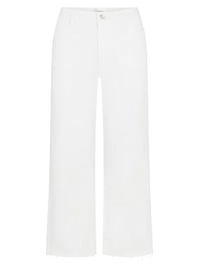 Frame Women's The Anchor Crop Jeans In White