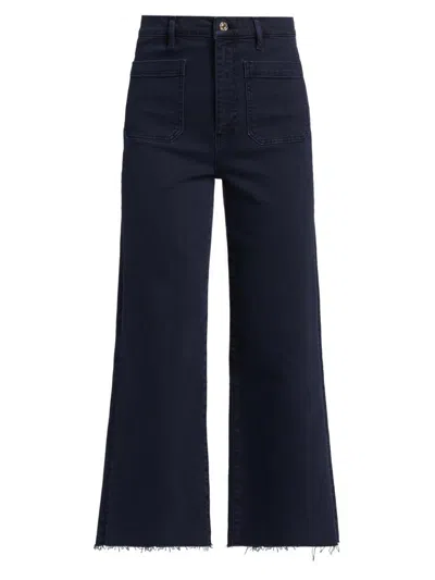 Frame Modern Pocket High Waist Wide Leg Pants In Animal Print