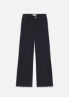 Frame Women's The Anchor Pant In Navy Raw Fray In Black