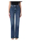 Frame The Stitched Arrow Pocketed Trousers In Rival Blue