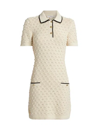 Frame Women's The Bauble Crochet Cotton Minidress In White