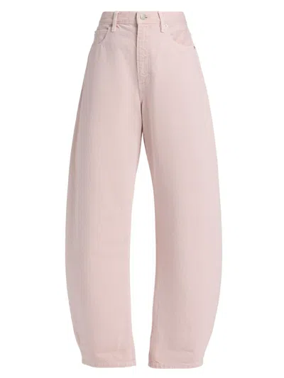 Frame The Bubble Barrel Jeans In Pink