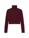 Frame Womens Pinot Fleck-knit Turtleneck Cashmere Jumper In Red