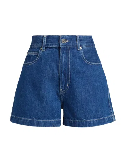 Frame Women's The Charm Denim Shorts In Blue