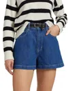 Frame Women's The Charm Denim Shorts In Black