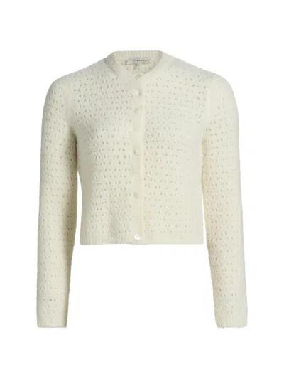 Frame Women's The Chenille Wool Cardigan In Neutral