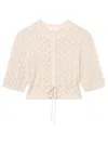 Frame The Clover Cardigan In Brown