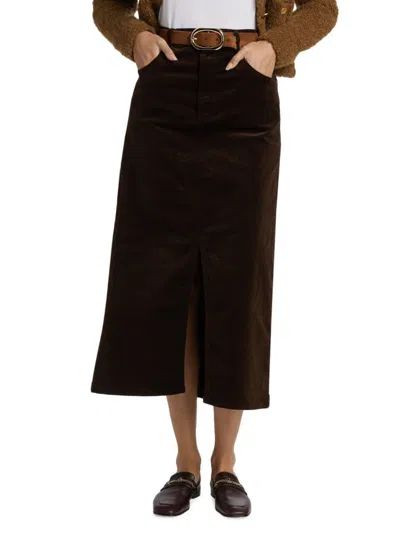 FRAME WOMEN'S THE CORDUROY MIDAXI SKIRT