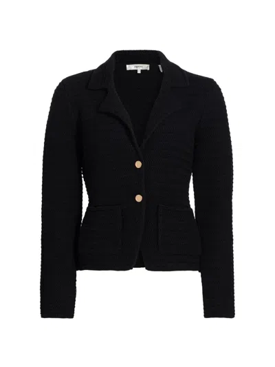 Frame Women's The Crochet Blazer In Black