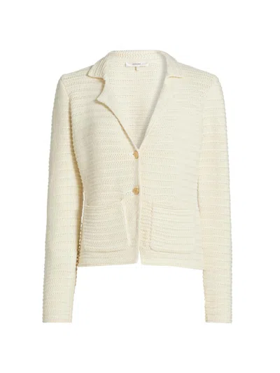 Frame Women's The Crochet Blazer In Cream