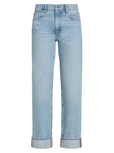 Frame The Cuffed Hang Jeans In Blue