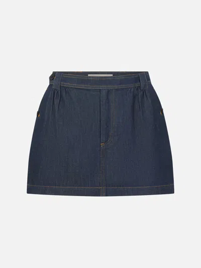 Frame Women's The Denim Utility Skirt In Blue