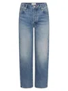 Frame Whiskered Faded-effect Jeans In Blue