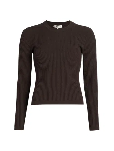 Frame Women's The Fine Cable Sweater In Brown