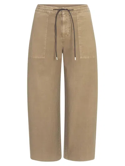 Frame Women's The Gallery Cotton Pants In Burgundy