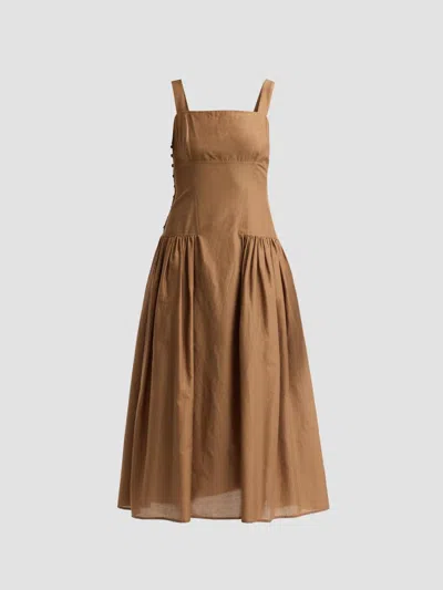 Frame Women's The Garden Midi Dress In Moss