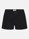 Frame The Hang Denim Shorts In Black