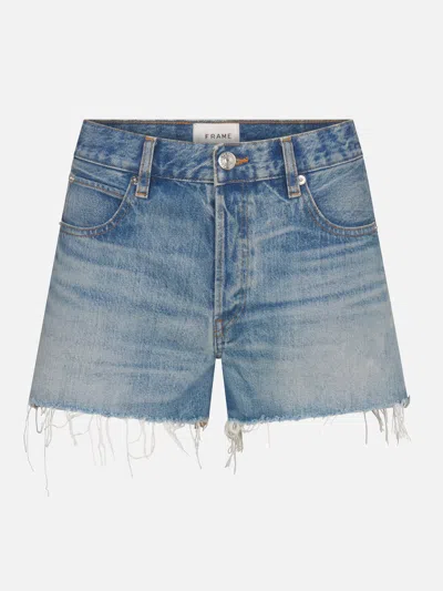 Frame Women's The Hang Shorts Jeans In Blue