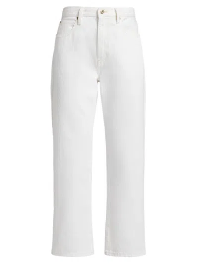 Frame Women's The Hang Straight Pants In White