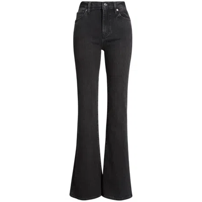 Frame Women's The Icon Flared Leg Jeans, Meteor In Black