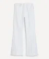 Frame Women's The Lax High-rise Flare Jeans In White Raw Fry