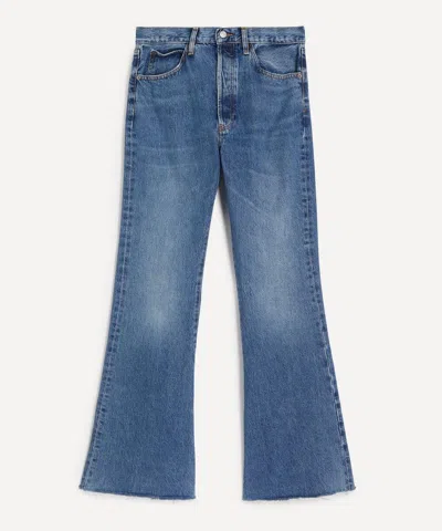 FRAME FRAME WOMEN'S THE LAX HIGH-RISE WIDE JEANS IN NUMERAL RAW FRAY