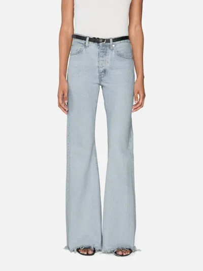 Frame Women's The Lax Jeans In Wisp Raw Fray In Multi
