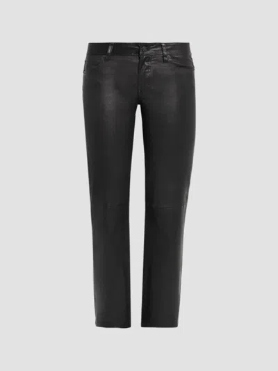 Frame Women's The Leather Cigarette Pants In Black