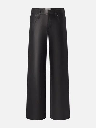 Frame Women's The Leather Leo Pants In Black