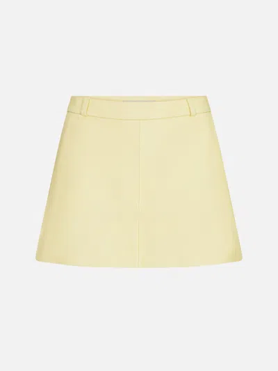 Frame Women's The Leather Mini Skirt In Neutral