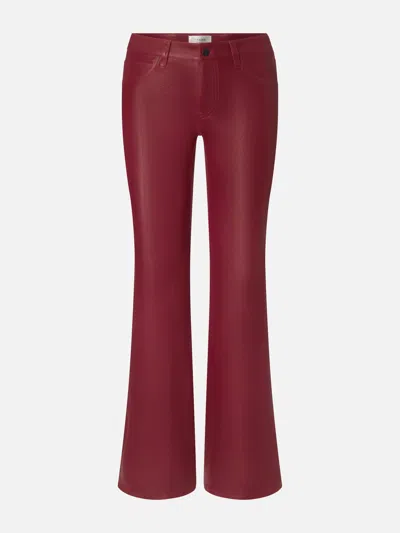 Frame Women's The Leather Rouge Pants In Burgundy