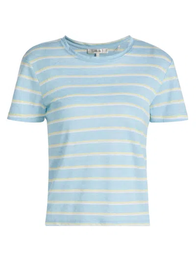 Frame Women's The Linen Baby T-shirt In Multi