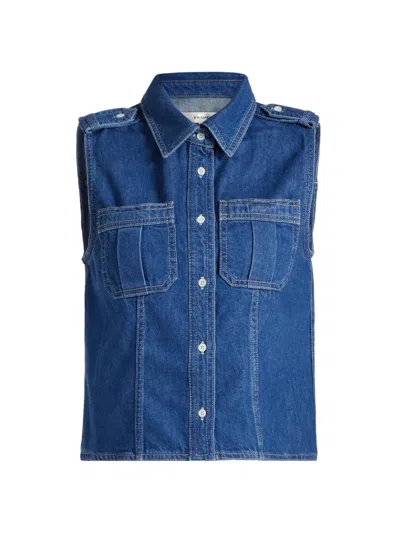 Frame Major Utility-style Shirt In Regulation In Blue