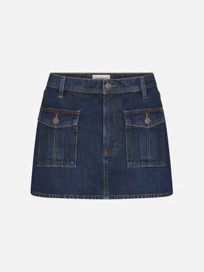 Frame Women's The Mini Denim Utility Skirt Dress