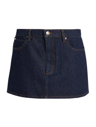 Frame Women's The Mini Skirt In Blue