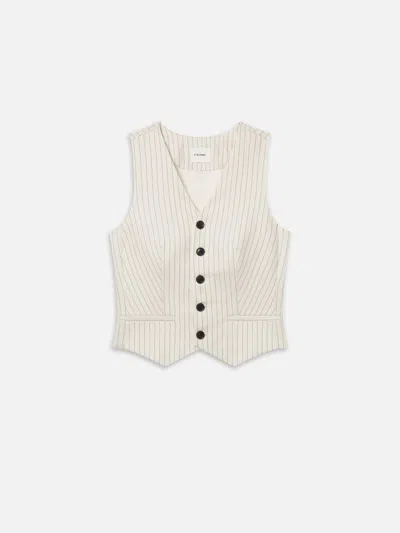 Frame Women's The Pinstripe Avenue Vest In Multi