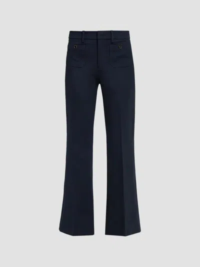 Frame Women's The Pixie Flare Trousers In Navy