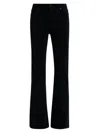 Frame Arrow High Rise Bootcut Jeans In Black In Black