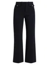 Frame The Modernist High Waist Wide Leg Pants In Blue