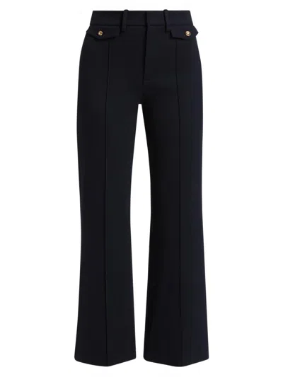 Frame Women's The Reboot Cropped Flare Trousers In Blue