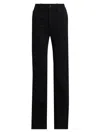 Frame Le High Straight Cropped High-rise Straight-leg Jeans In Black