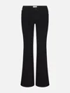 Frame Arrow High Rise Bootcut Jeans In Black In Black
